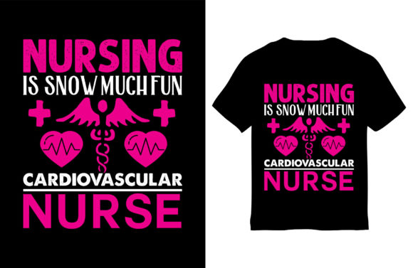 Cardiovascular Nurse T-Shirt Design Graphics