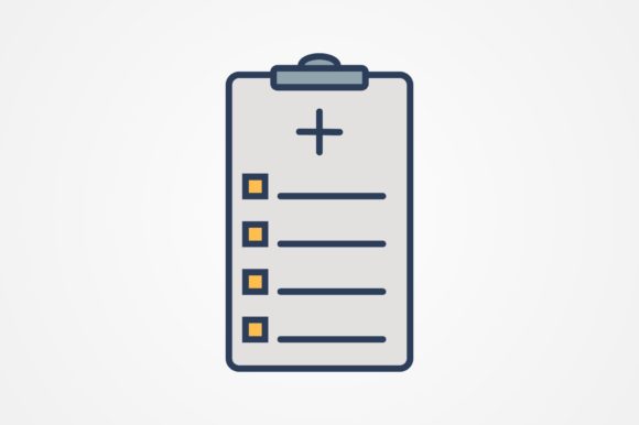 Medical Chart Line Filled Icon