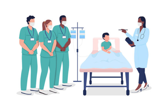 Medical Interns During Training Graphics and Illustrations