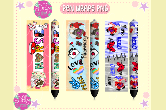 Nurse Pen Wraps PNG, Pharmacy Graphics