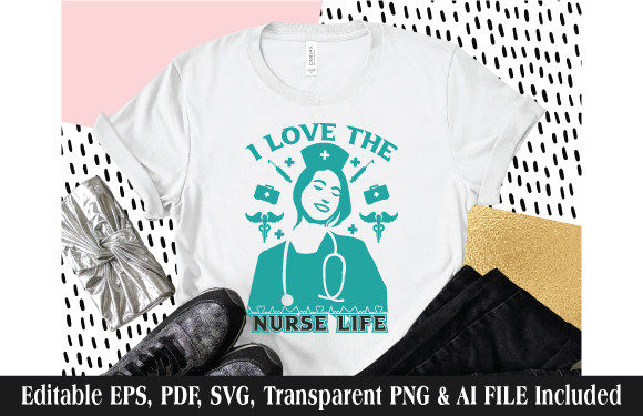 Nurse T-shirt Design I Love the Nurse