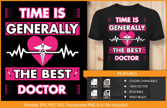 T-shirt Design Doctor Nurse Illustration Graphics